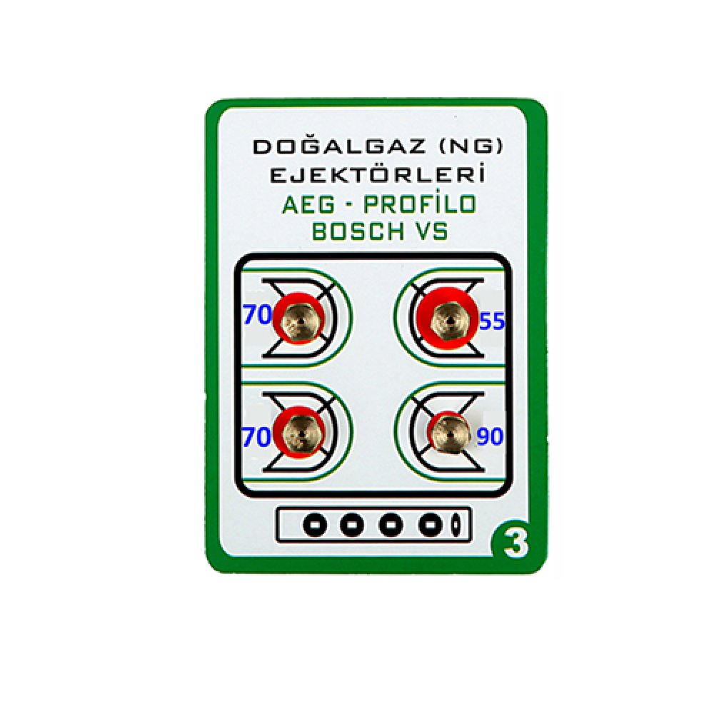 Doğalgaz Enjektörü Bosch 3 Numara