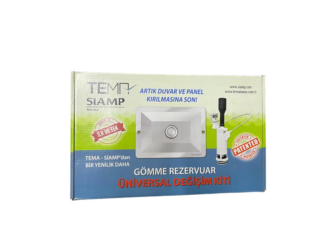 Siamp Üniversal Değişim Kiti 8 Cm (Parlak Krom)